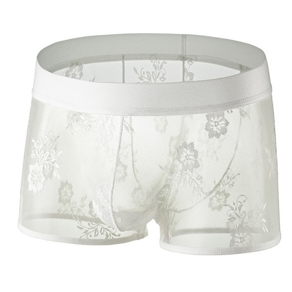 Men's Floral Lace Boxer Shorts - огляд і ціна Pouch Boxer Pouch