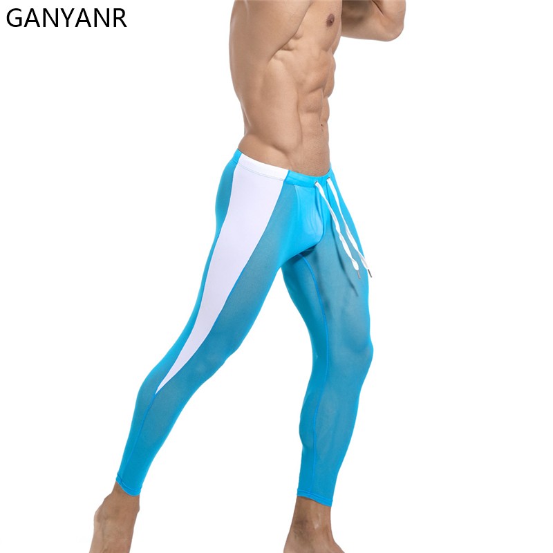 GANYANR Running Tights Men Com - огляд і ціна Compression Long Pant