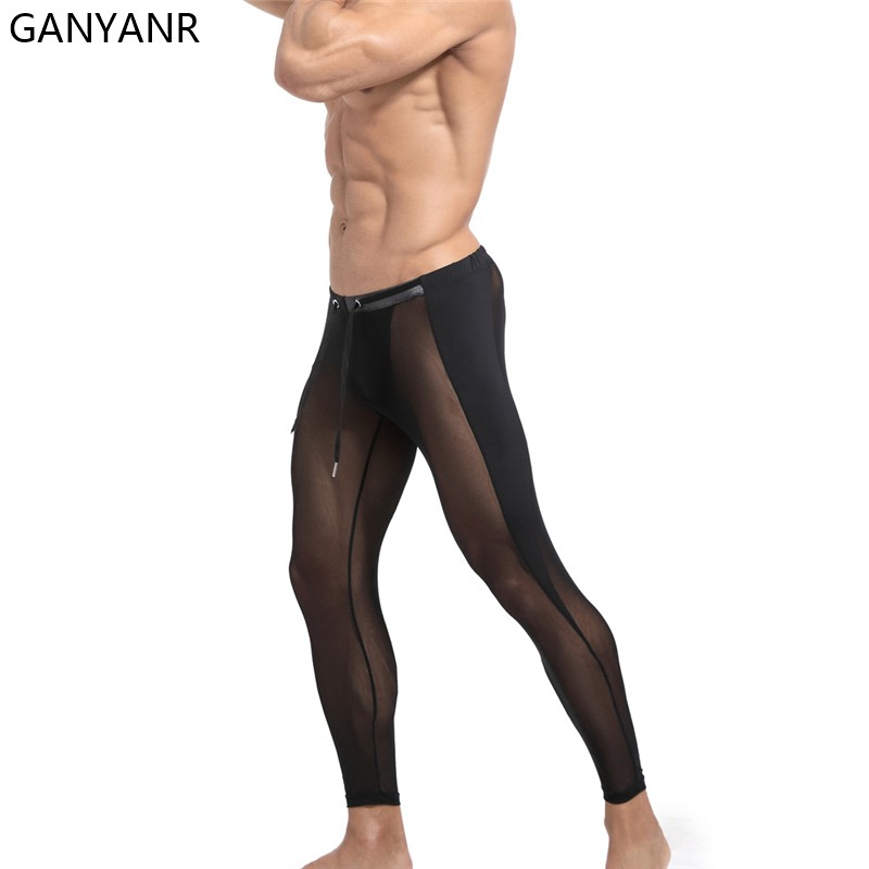 GANYANR Running Tights Men Com - огляд і ціна Compression Long Pant
