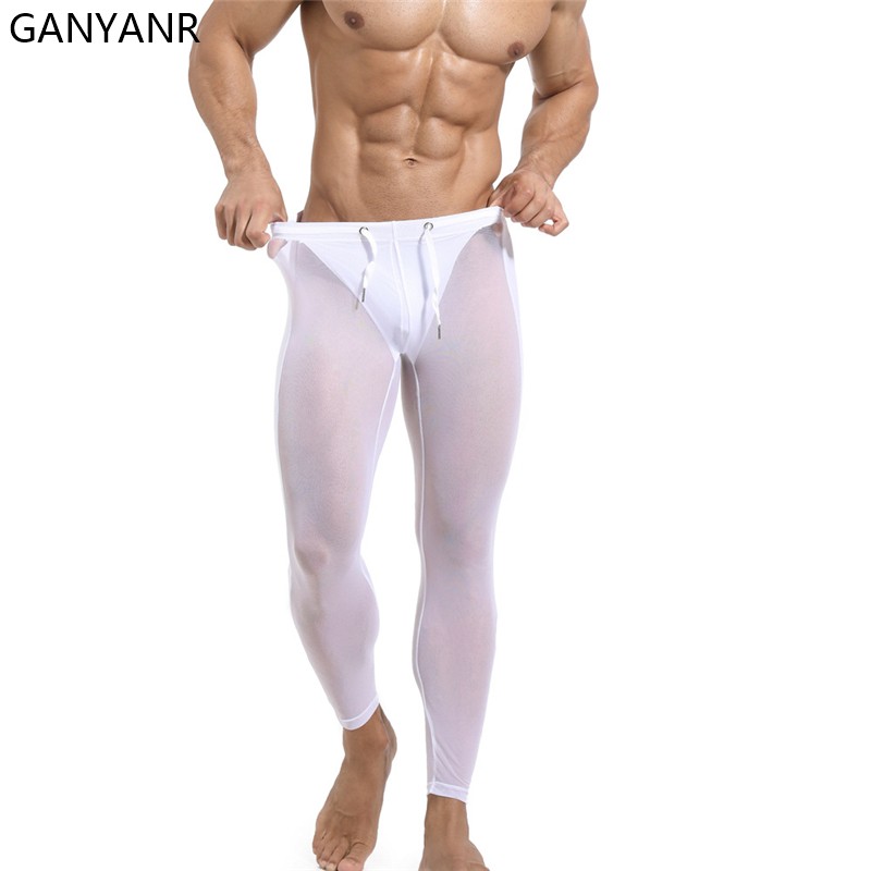 GANYANR Running Tights Men Com - огляд і ціна Compression Long Pant