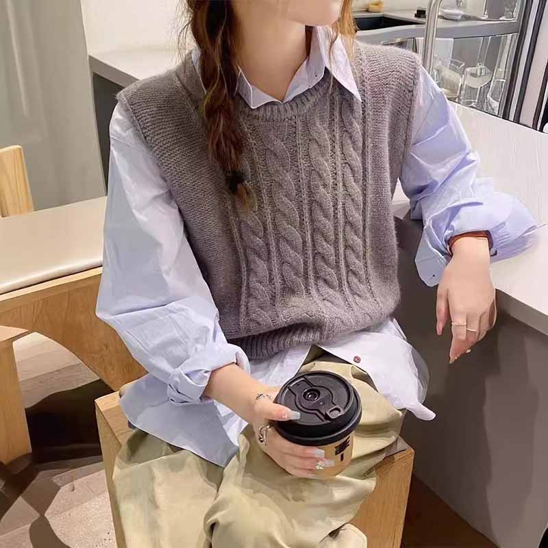 2025 New O-Neck Knitted Vest W - огляд і ціна Sleeveless Undershirt