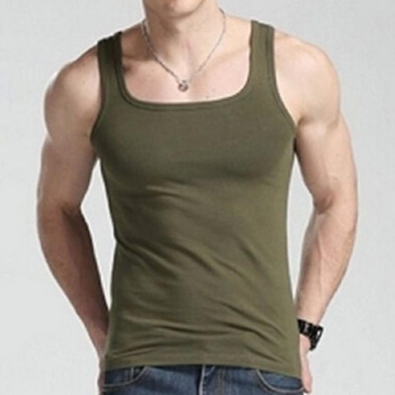 Men Sports Vest Sleeveless Squ - огляд і ціна Sleeveless Undershirt
