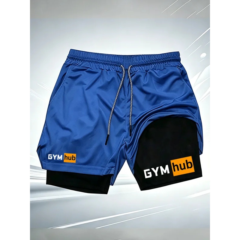 Men's GYM hub 2 in 1 Double La - огляд і ціна Compression Shorts Athletes
