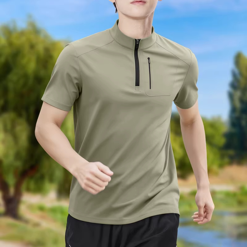 Men's Half-Zip High-Stretch Qu - огляд і ціна T Shirt Tight Fit