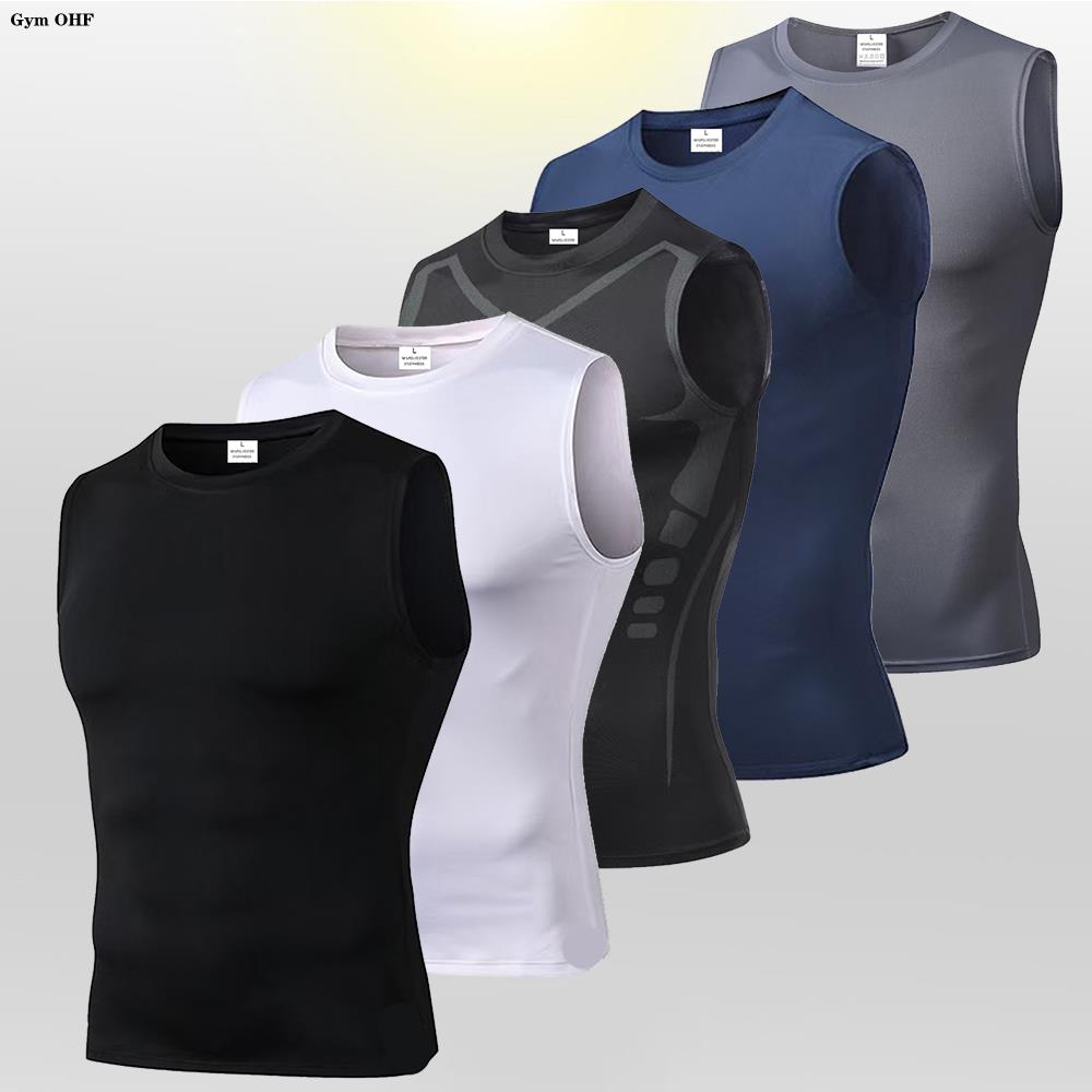 Men's Compression Tank Tops Gy - огляд і ціна Sleeveless Undershirt