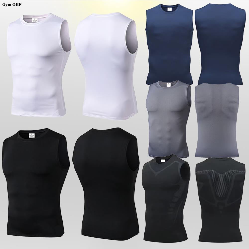 Men's Compression Tank Tops Gy - огляд і ціна Sleeveless Undershirt