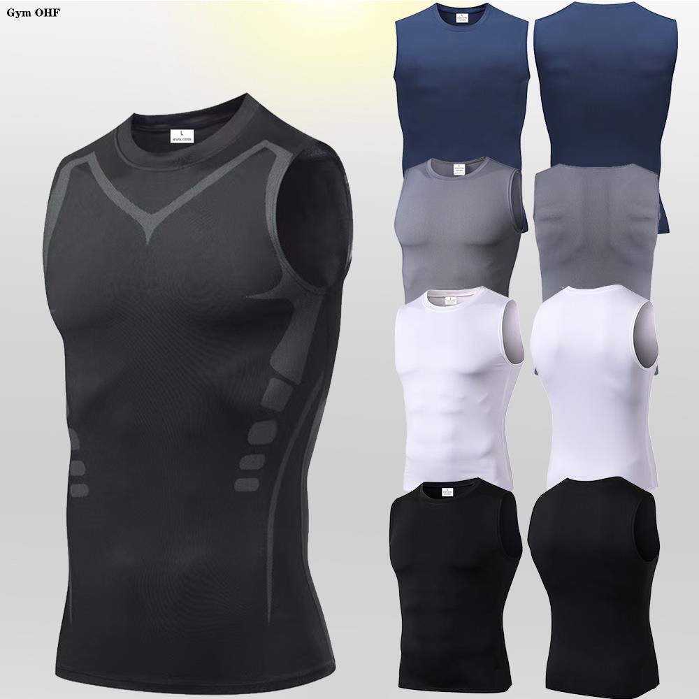 Men's Compression Tank Tops Gy - огляд і ціна Sleeveless Undershirt