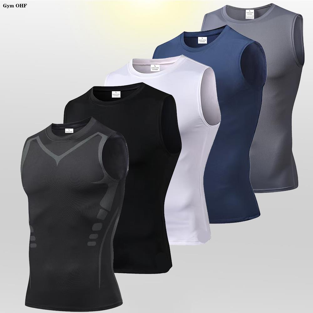 Men's Compression Tank Tops Gy - огляд і ціна Sleeveless Undershirt