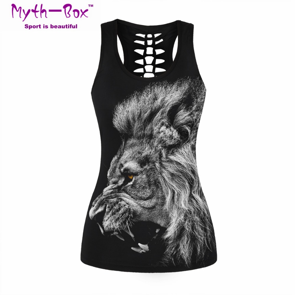 Women Sport Vest Bad Cat Print - огляд і ціна Sleeveless Undershirt